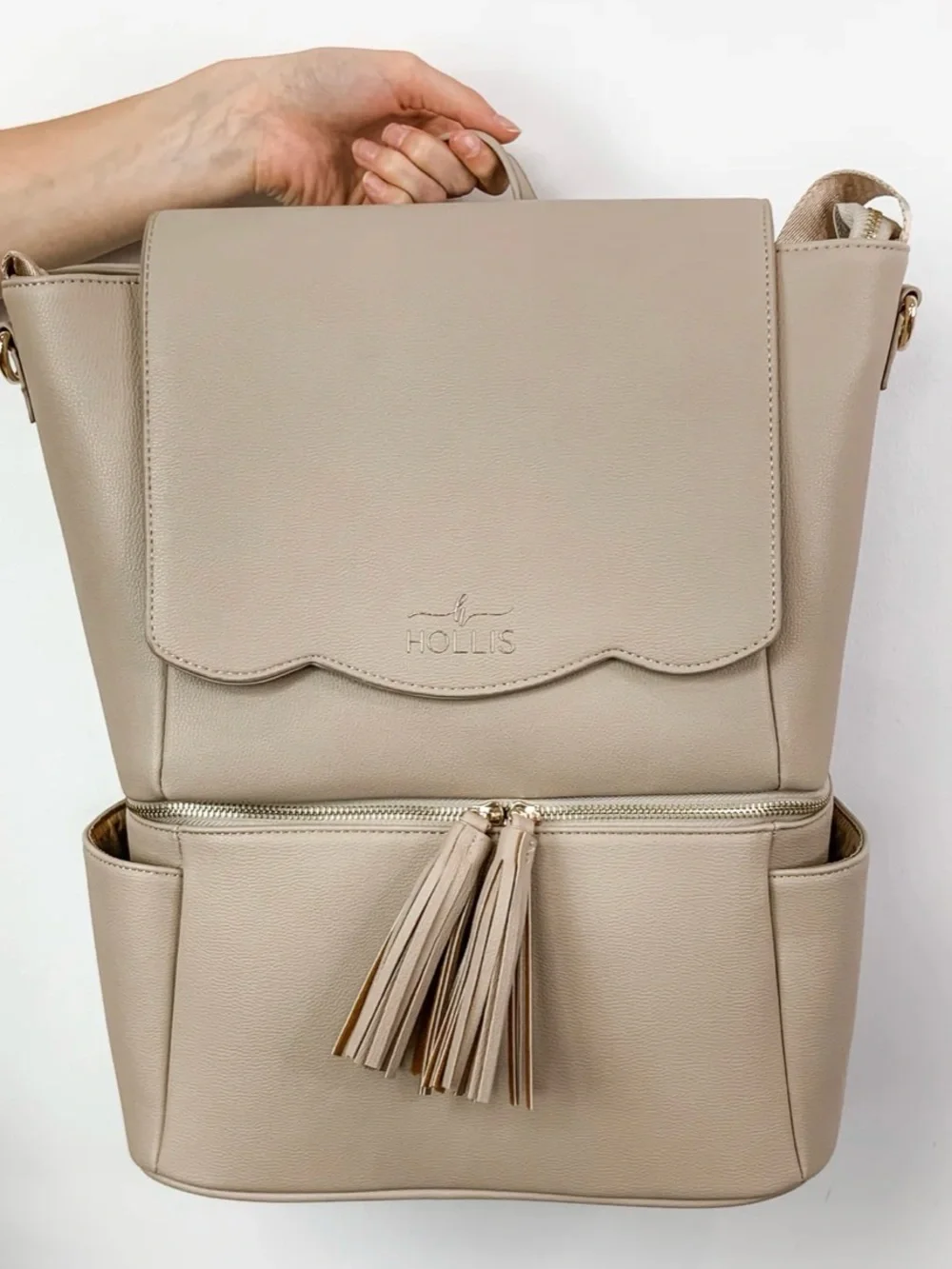 NWT RETIRED- Hollis Diaper Bag in NUDE